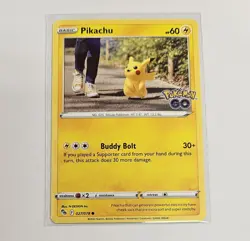 Pokemon TCG Pikachu Pokemon Go 027/078 Regular Common - Image 3