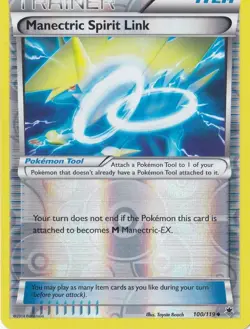 MANECTRIC SPIRIT LINK 100/119 REVERSE HOLO POKEMON PHANTOM FORCES - Image 1
