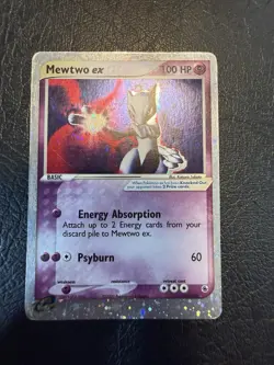 Pokemon Mewtwo EX TCG Holo Ultra Rare Card Ruby and Sapphire 101/109 HP - Image 1