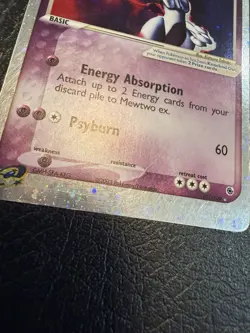 Pokemon Mewtwo EX TCG Holo Ultra Rare Card Ruby and Sapphire 101/109 HP - Image 4