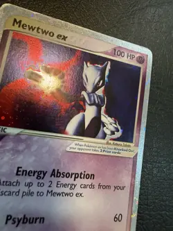 Pokemon Mewtwo EX TCG Holo Ultra Rare Card Ruby and Sapphire 101/109 HP - Image 5