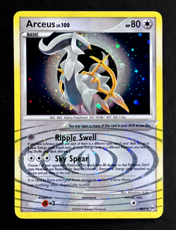 2009 Pokemon ARCEUS LV. 100 Arceus HOLO Foil Rare Platinum Set Card #AR5 SWIRL - Image 2