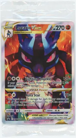 Pokemon Card Lucario VSTAR Promo Sealed Crown Zenith SWSH291 - Image 1