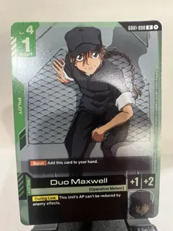 Duo Maxwell Alternate Art Foil - GD01-090 R NM -Gundam TCG Card Game - Image 1