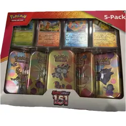 New In Box Pokemon Trading Card Game 5 Pack Scarlet And Violet 151 - Image 1
