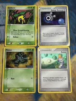 Ex Unseen Forces Stamped Reverse Holo Vintage 4 Pokemon Cards Collection Lot PL - Image 1