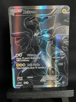 Pokemon TCG Zekrom 2011 Black and White Full Art Holo Ultra Rare Card 114/114 - Image 1