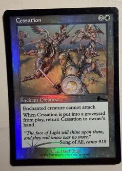 Cessation MTG White Enchantment Foil Mark Zug English 1999 #4/143 - Image 1