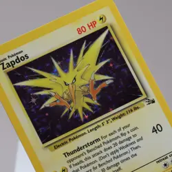 Pokemon TCG - Zapdos 15/62 Fossil Holo Rare WOTC 1999 - NM - Image 1
