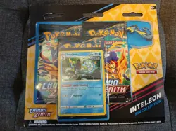 Pokemon - 3 Pack Booster Crown Zenith Inteleon Cinderace Rillaboom Pins Set Of 3 - Image 4