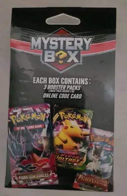 NEW Pokemon Walmart Mystery Box 3 Booster Packs (Seeded Chase Pack 1:10) Sealed! - Image 3