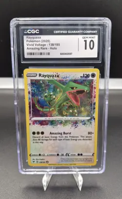 Rayquaza Amazing Rare 138/185 Vivid Voltage - CGC 10 Gem Mint Pokemon TCG - Image 1