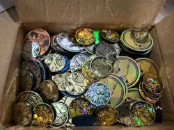 Pokemon Coin Lot 250+, Official Pokemon TCG Coins Jumbo & Small - Image 1