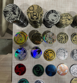 Pokemon Coin Lot 250+, Official Pokemon TCG Coins Jumbo & Small - Image 3
