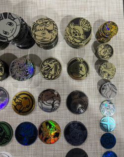 Pokemon Coin Lot 250+, Official Pokemon TCG Coins Jumbo & Small - Image 4