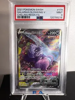 Pokemon Galarian Slowking v TCG 179/198 Chilling Reign Alternate Art PSA 9 - Image 1