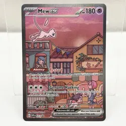 Pokemon TCG Mew ex 053 Scarlet & Violet 151 Promo Holo Full Art Card - Image 1