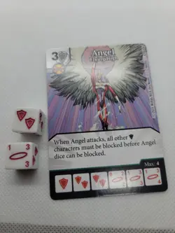 DICE MASTERS UNCANNY X-MEN Card & Die #63 Angel Flying High - Image 1