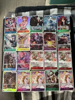One Piece Japanese SR Card Lot - Image 1