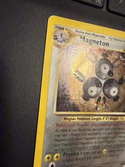 Pokemon TCG Magneton Neo Revelation Holo Card 10/64 Unlimited Rare MP- - Image 3