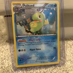 Politoed 18/111 COSMOS HOLO Rare Pokemon Card TCG 2014 XY Furious Fists SWIRL NM - Image 1