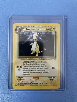 Ampharos 1/111 Unlimited Holo Rare Neo Genesis Pokemon Card Moderately Played - Image 1