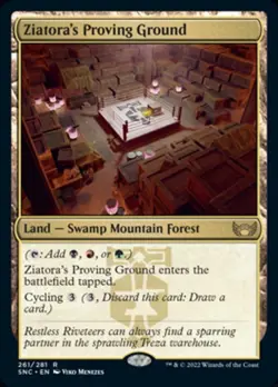 MTG - Ziatora's Proving Ground [Streets of New Capenna] Foil - Image 1