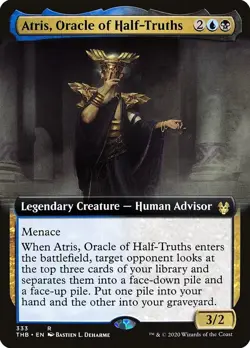 MTG - Atris, Oracle of Half-Truths (Extended Art) [Theros Beyond Death] - Image 1