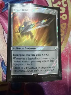 Hero's Blade (Surge Foil) U MTG FF Collector Commander 345 LP - Image 1