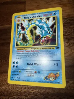 Pokemon TCG Misty's Gyarados Holo Rare Gym Challenge 13/132 Unlimited Edition - Image 1