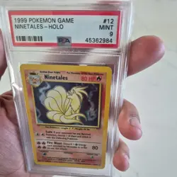 1999 POKEMON GAME NINETAILS HOLO 12 PSA 9 MINT newly graded good deal 🔥🔥 - Image 3