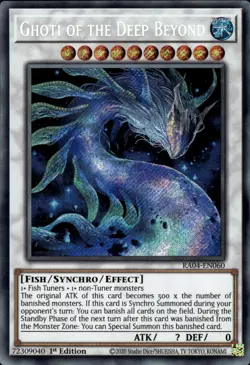 Ghoti Of The Deep Beyond - Secret Rare 1st Edition RA04-EN060 - NM - YuGiOh - Image 1
