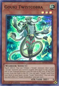Yugioh! Gouki Twistcobra - MP18-EN038 - Super Rare - 1st Edition Near Mint, Engl - Image 1