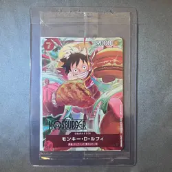 Monkey D. Luffy P-080 MOS BURGER Promo ONE PIECE Card Japanese (Sealed) - Image 1