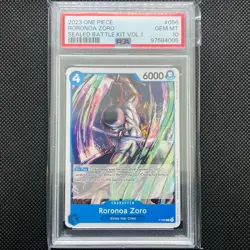 Roronoa Zoro P-056 Sealed Battle Kit Vol. 1 One Piece Card Promo PSA 10 GEM MINT - Image 1