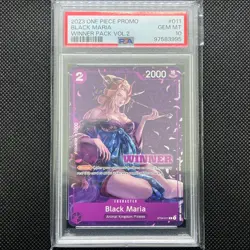 Black Maria ST04-011 Winner Pack Vol 2 One Piece Card 2023 Promo PSA 10 - Image 1