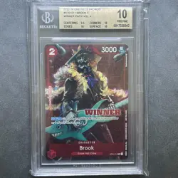 Brook P Winner Pack Vol 4 One Piece Promos ST01-011 BECKETT BGS 10 - Image 1