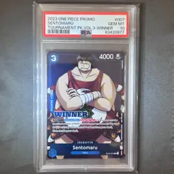 Sentomaru Tournament Pack. Vol.3 Winner Promo ST03-007 One Piece PSA 10 - Image 1