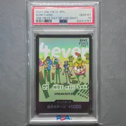 DON Card GRE4N BOYZ [Promo] ONE PIECE DAY 24 Day 1 Japanese - PSA 10 - Image 1