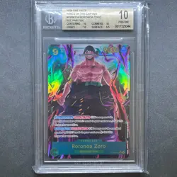Roronoa Zoro OP06-118 SEC ALT ART One Piece Wings of the Captain BECKETT BGS 10 - Image 1