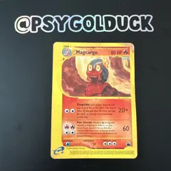 Pokemon Card Magcargo 17/144 Non Holo Rare Skyridge E Series WOTC DMG - Image 1