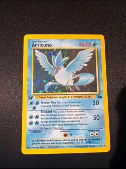 Pokemon 1st Edition Articuno 2/62 Fossil Rare Holo TCG Card. - Image 1