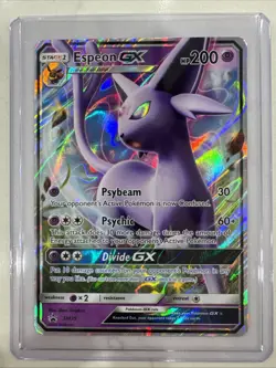 Pokemon Espeon GX SM35 TCG Black Star Promo Holo Card Sun and Moon - Image 1