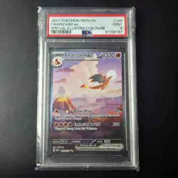 PSA 9 Charizard EX 199/165 Special Illustration Rare 151 Pokemon Card - Image 1