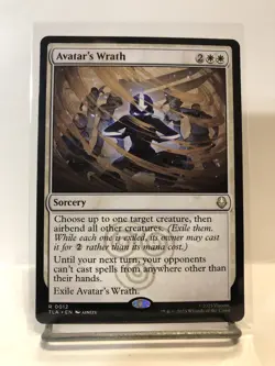 Avatar's Wrath (Non-foil) Avatar: The Last Airbender 0012 Rare MTG - Image 1