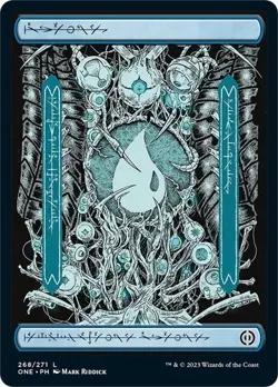 Island (268) - Full Art MTG NM - Phyrexia: All Will Be One - Image 1