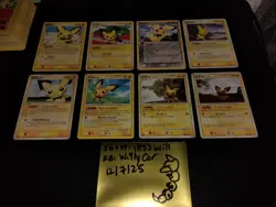 Pokemon JAPANESE ENGLISH Pichu 8 Card Lot World Champions Holon Emerald 030/108 - Image 1