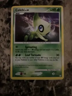 Pokemon TCG Celebi 7/123 Mysterious Treasures Holo Rare Basic 2007 - Image 1