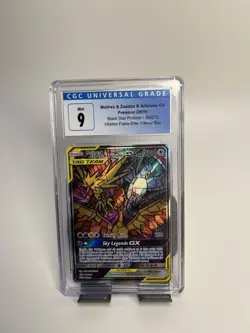Pokemon TCG Moltres & Zapdos & Articuno GX SM 210 CGC 9 Mint English Promo - Image 1