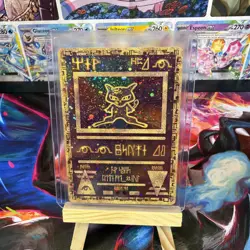 Pokemon TCG Ancient Mew Promo Crease On Back As Pictured - Image 1
